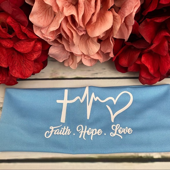 Faith Hope Love Nurse Heartbeat Headband for Masks - Picture 14 of 16